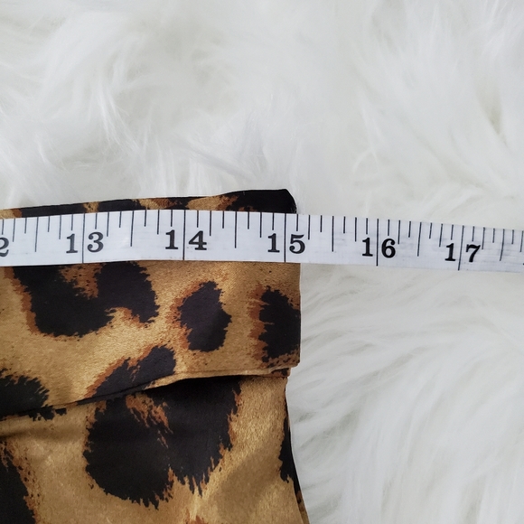 Leopard print ruffle hem midi skirt - Picture 4 of 6